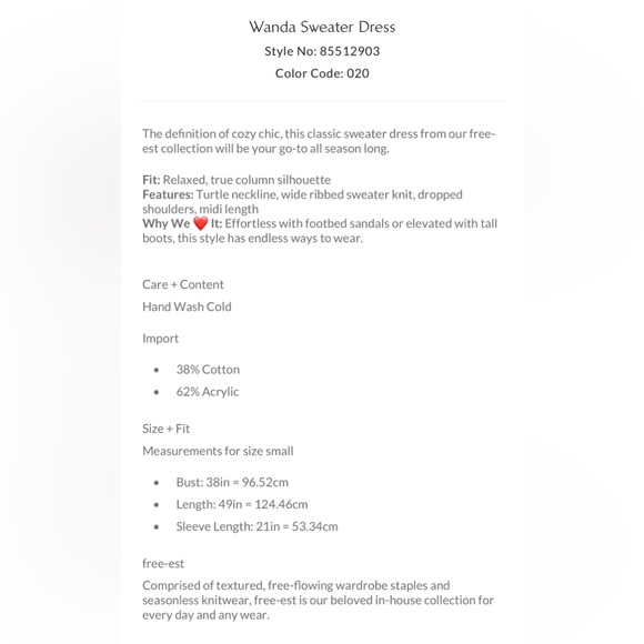 Free People Beach Wanda Sweater Dress Size Small in Dried Moss - Picture 5 of 8